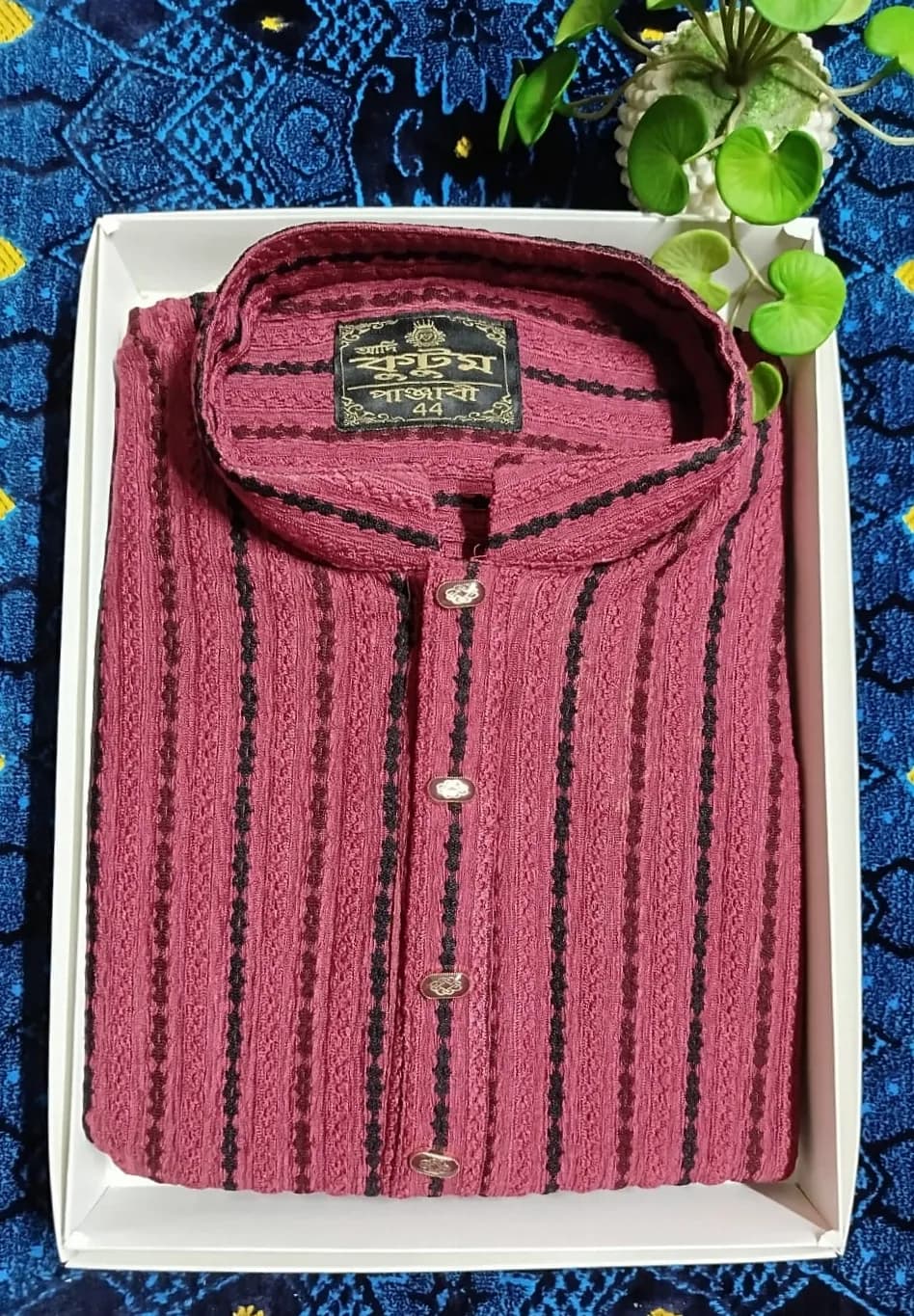 Modern Classic Panjabi | Traditional Style with a Modern Touch — ADISOM Men — detail shot