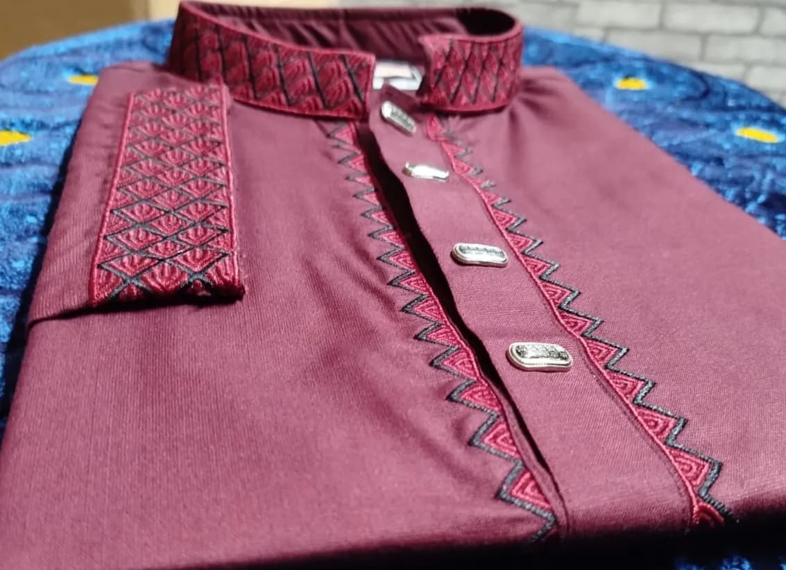 Premium Slim Fit Panjabi | Smart & Stylish Traditional Wear — ADISOM Men — back view