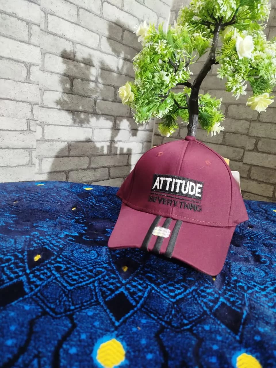 Premium Cotton Fabric Cap। ADISOM — back view