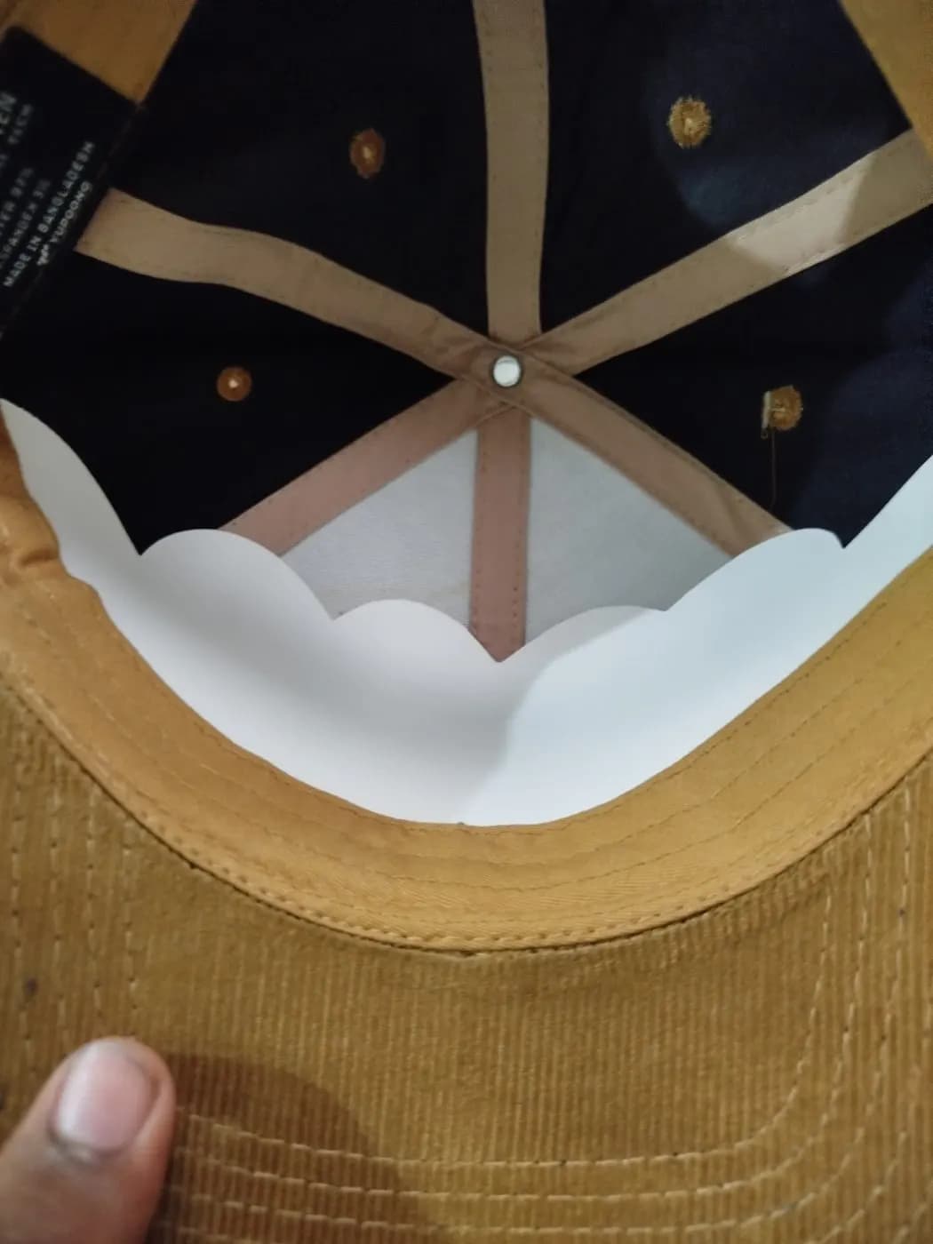 PREMIUM CORDUROY BASEBALL CAP — back view