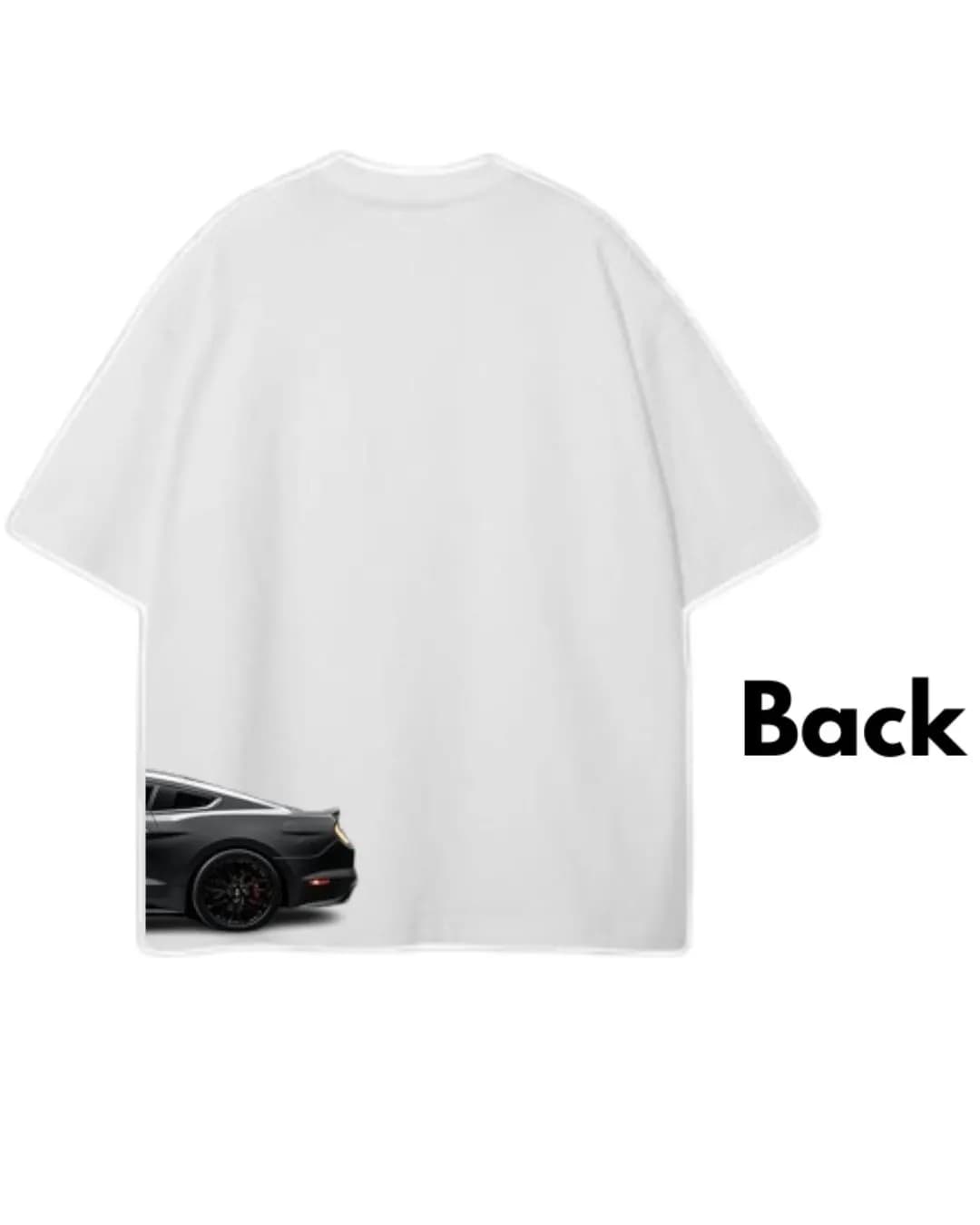 Mustang Performance Drop Shoulder T-Shirt | White Men — detail shot
