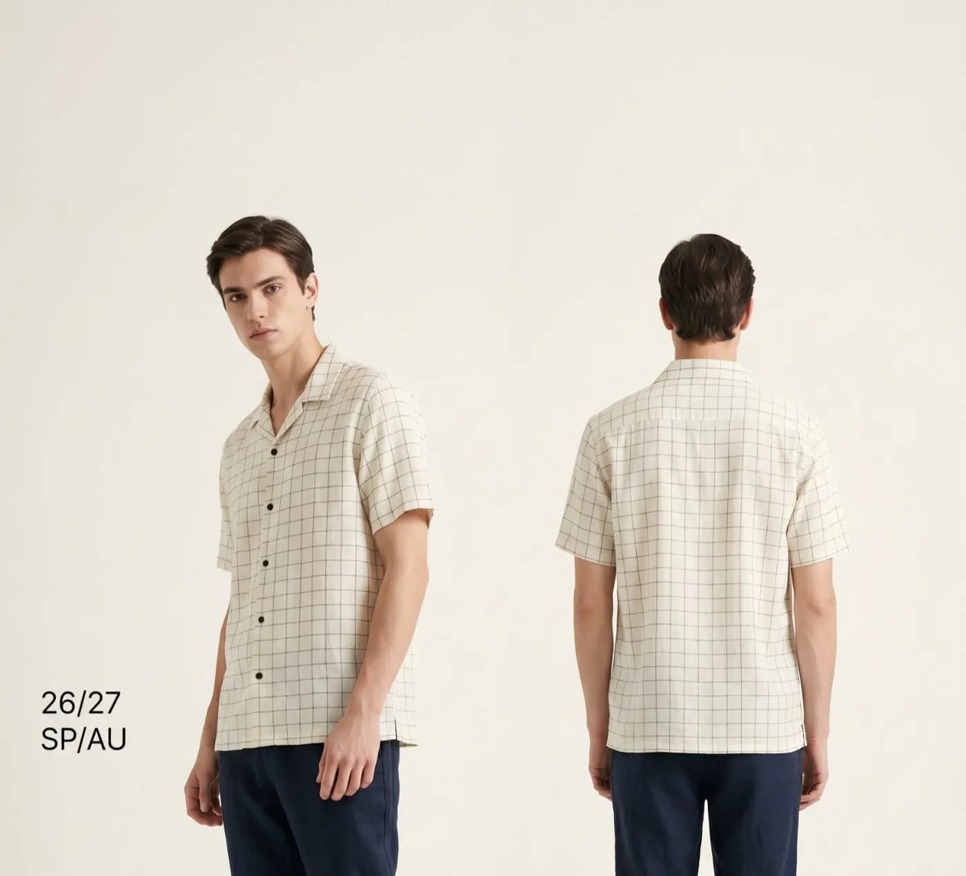 ✨ Premium China Soft Fabric Half Sleeve Shirt Collection — back view