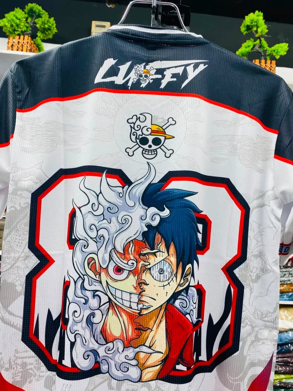 Premium Pirate Graphic Jersey Drop Shoulder T-Shirt। ADISOM Men — fabric close-up