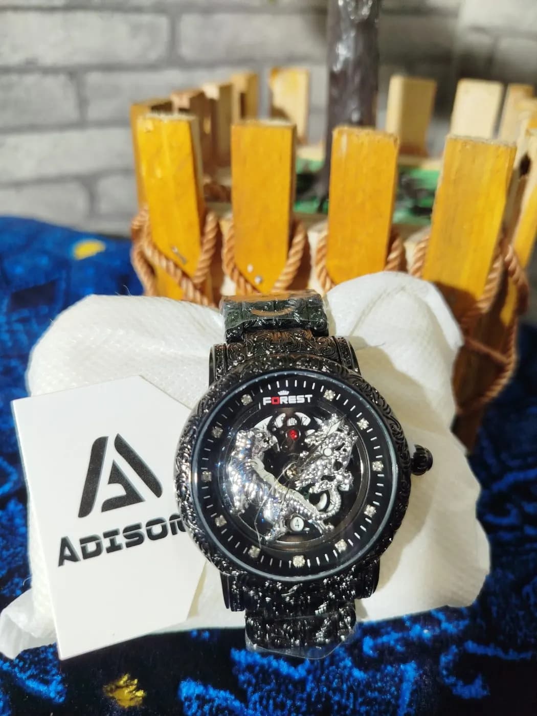 FOREST Black & Silver Dragon Watch | Premium Statement Edition  Description: — Savageon Bangladesh