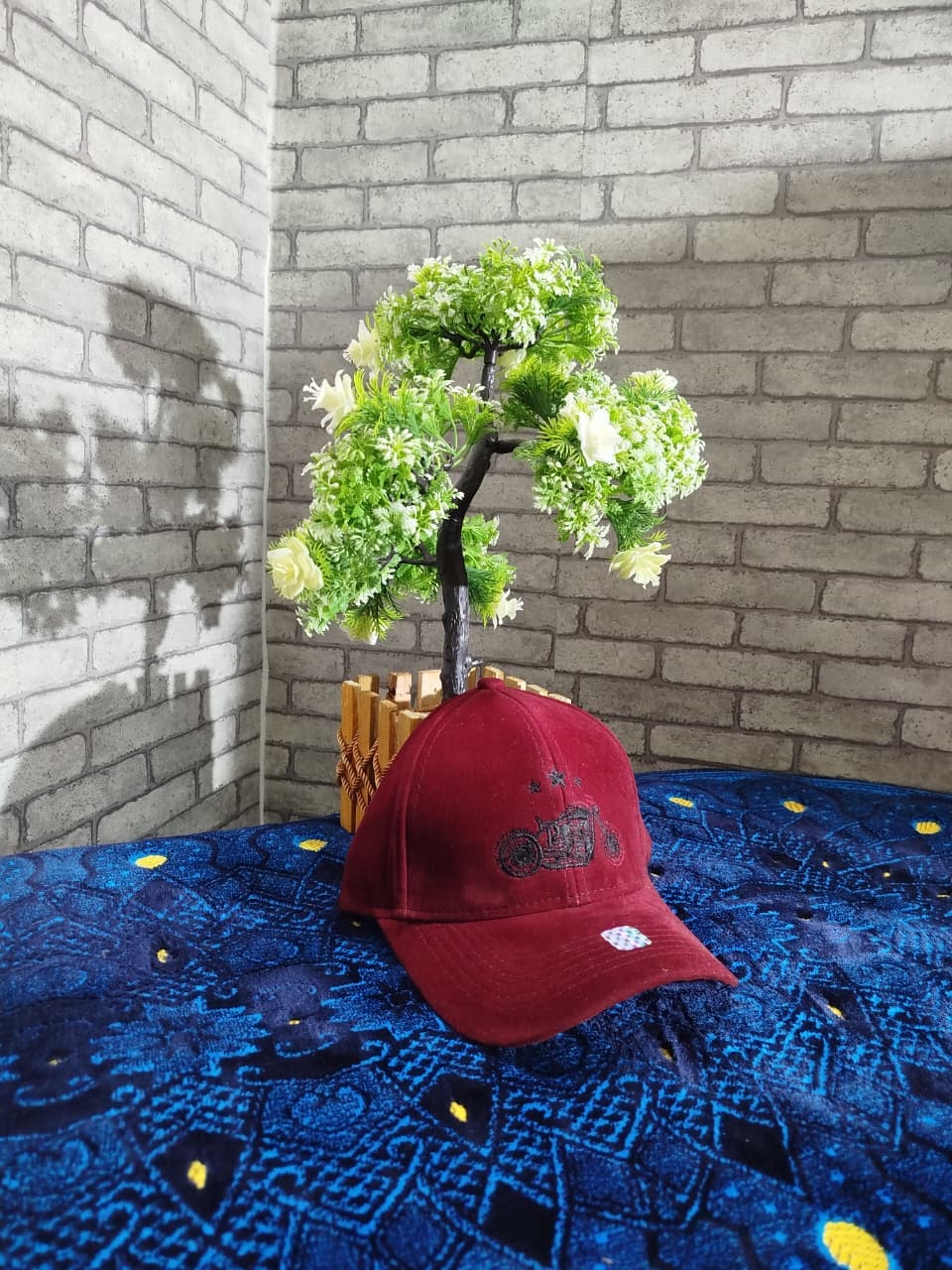 Premium suede Fabric Cap। ADISOM — detail shot
