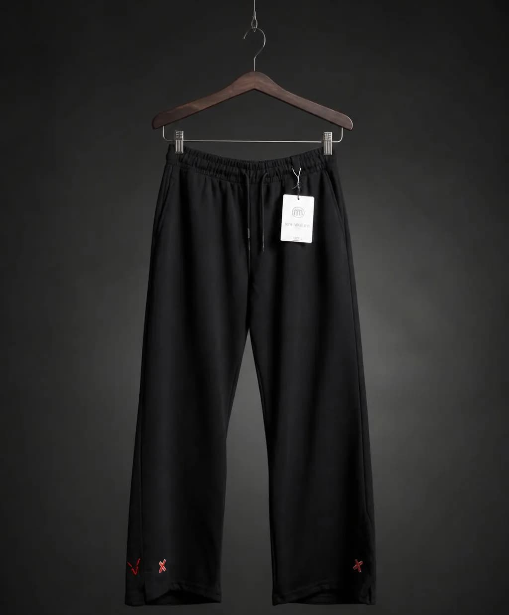Premium (X)  Embroidery Low Cut Baggy Trouser Men — back view