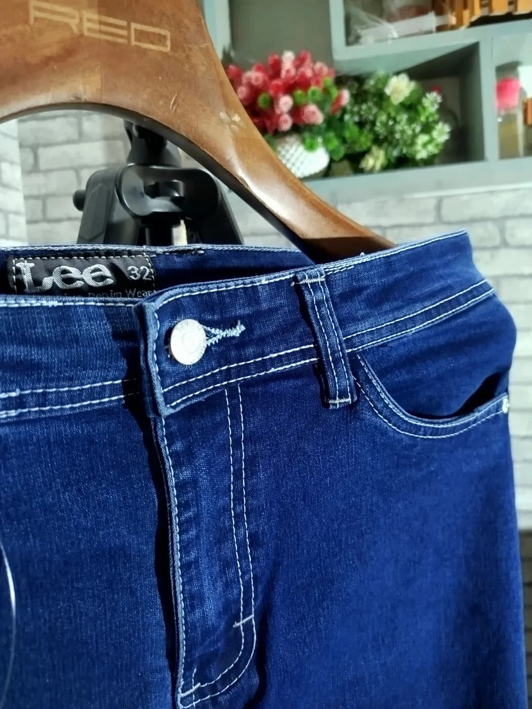 💙 NEW ARRIVAL | ADISOM DARK BLUE JEANS PANT 💙 — side view
