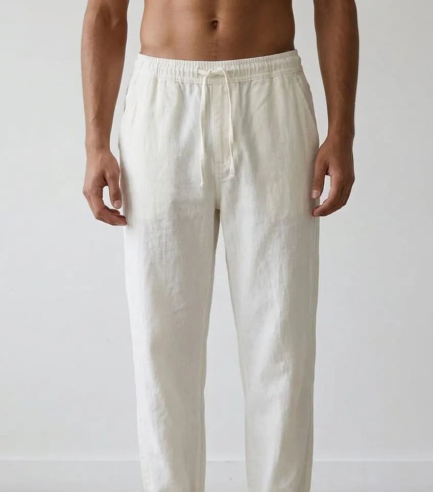 Premium Remi Cotton Trouser Men — detail shot