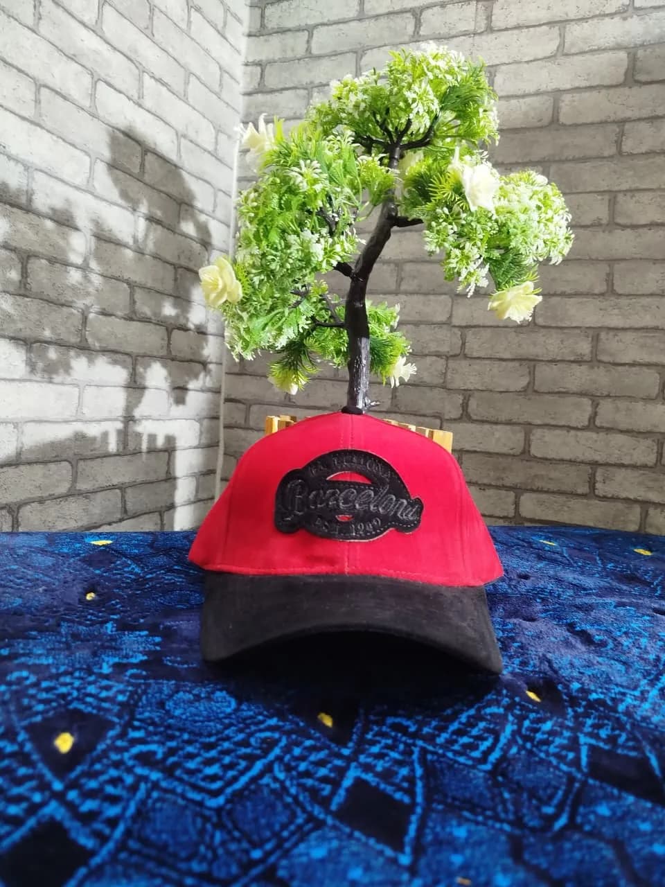 Premium suede Fabric Cap। ADISOM — detail shot