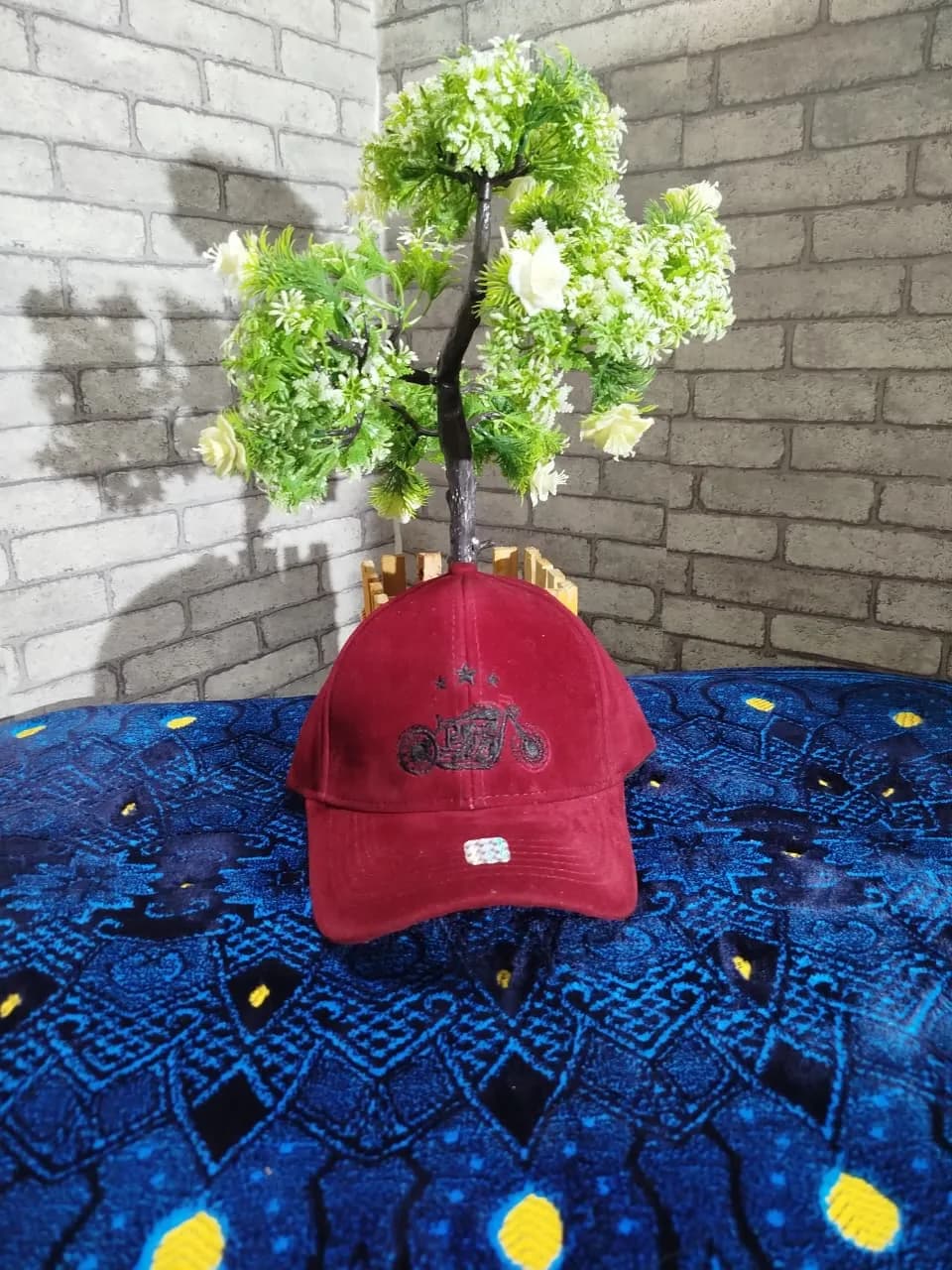 Premium suede Fabric Cap। ADISOM — back view