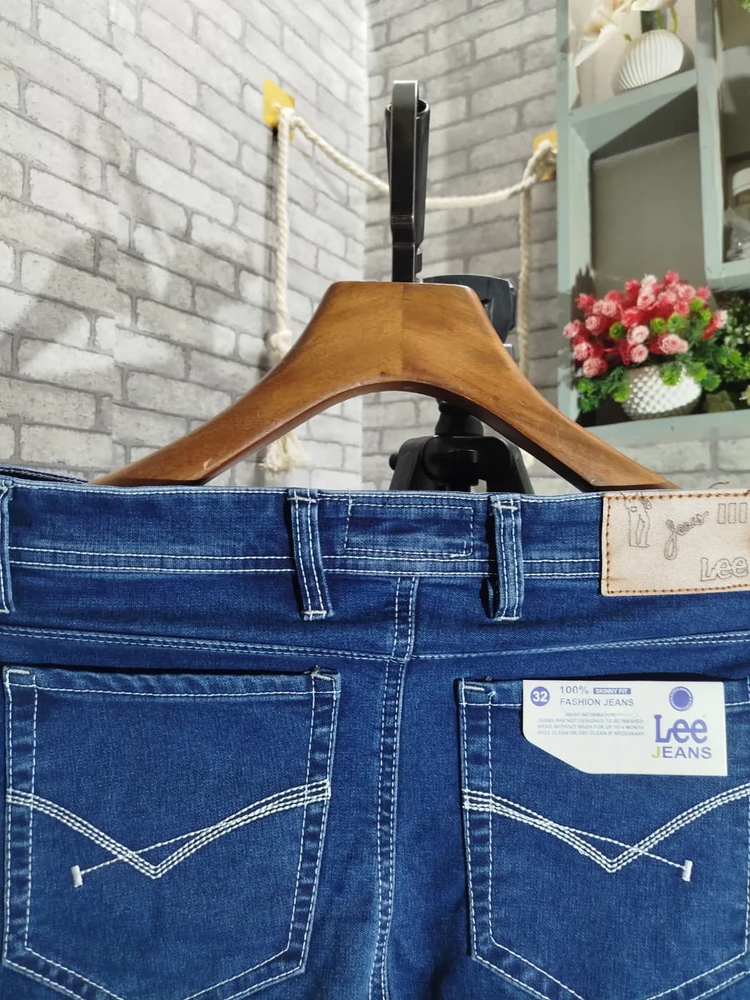 💙 NEW ARRIVAL | ADISOM DARK BLUE JEANS PANT 💙 — back view