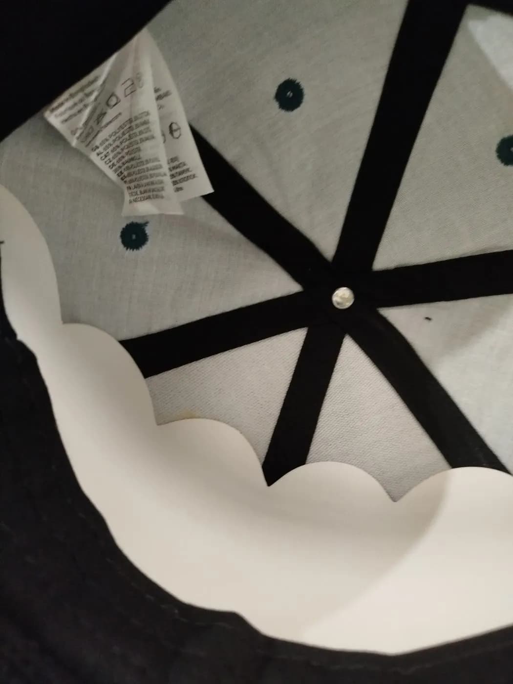 COURT FABRIQ TEAL & BLACK PREMIUM CAP — detail shot