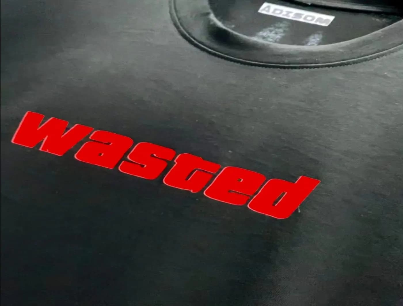 Wasted Street Graphic Drop Shoulder T-Shirt | Black Men — side view