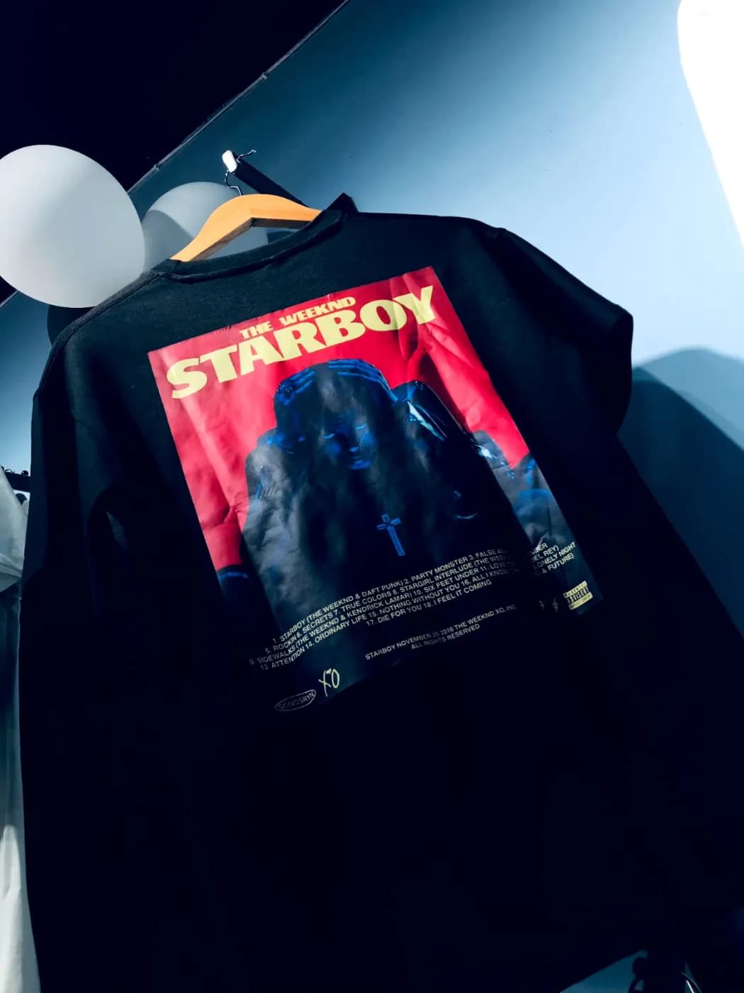 STARBOY Drop Shoulder T-Shirt | Black — back view