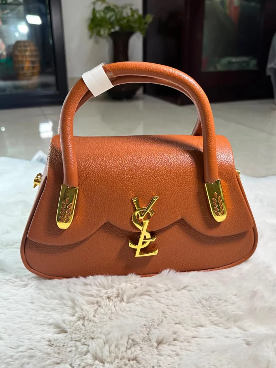 Women's Premium Handbag – Black, Brown, Cream, Red & Pink — side view
