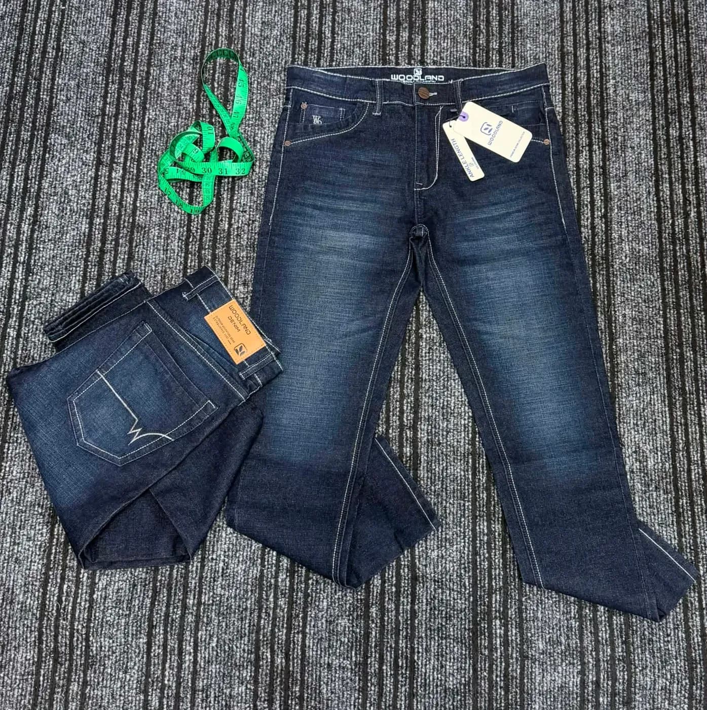 Woodland Men's Dark Indigo Slim Fit Denim Jeans — Savageon Bangladesh
