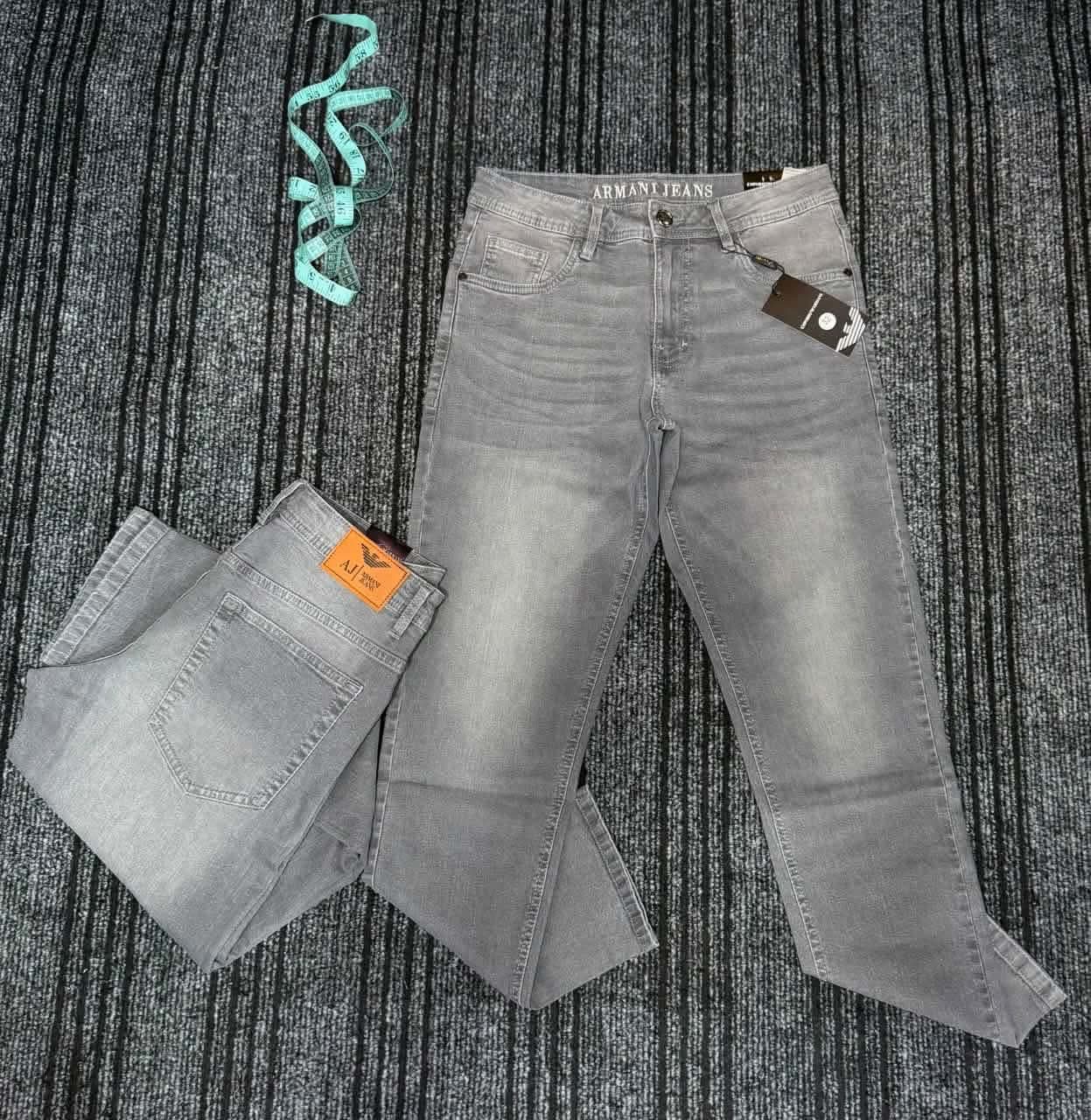 Armani Jeans Men's Light Grey Slim Fit Denim Jeans — Savageon Bangladesh