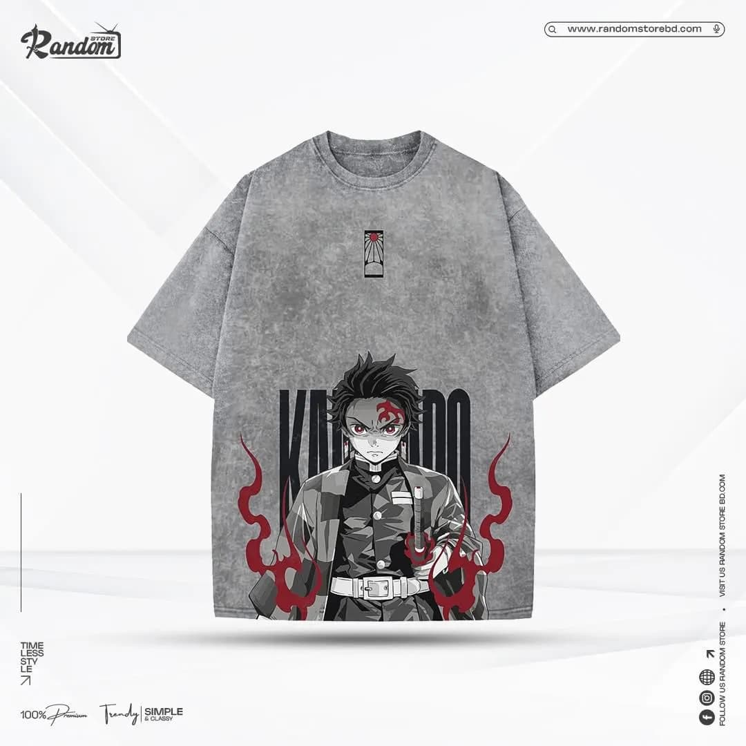 Demon Slayer — Tanjiro Kamado Acid Wash — Savageon Bangladesh