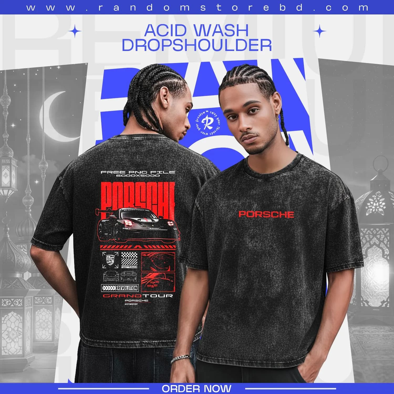 Porsche Grand Tour Acid Wash — Black by Random Store — buy online in Bangladesh Porsche Grand Tour Acid Wash — Black Men — Random Store Bangladesh