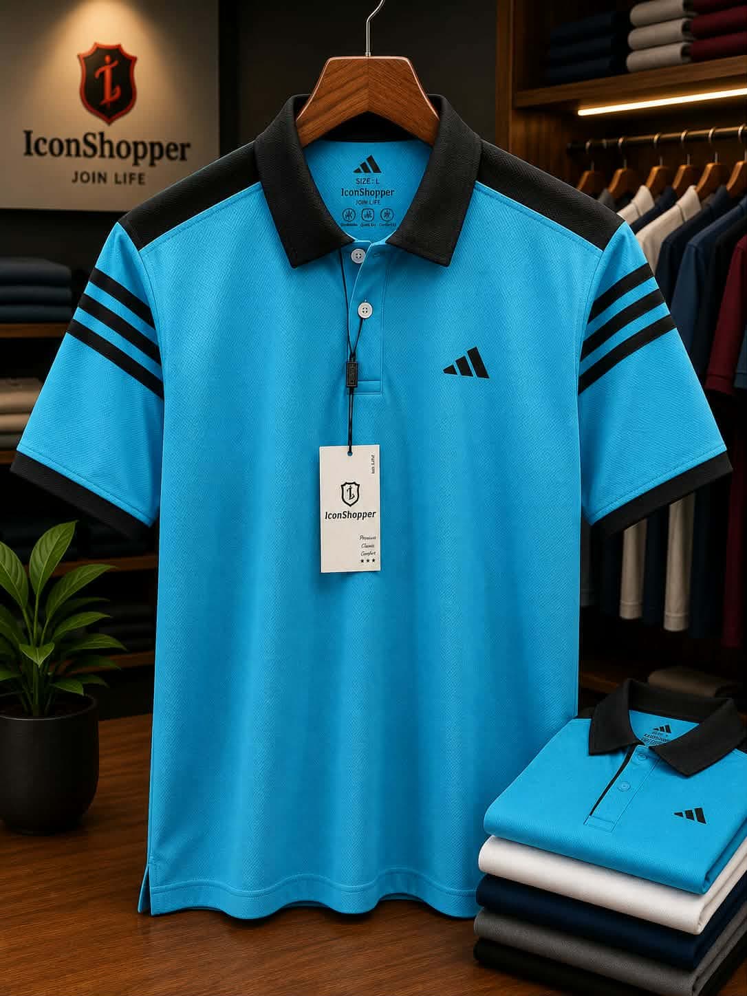 Sky Blue Polo Shirt for Men – Black Collar Sports Casual by IconShopper — buy online in Bangladesh Sky Blue Polo Shirt for Men – Black Collar Sports Casual — IconShopper Bangladesh