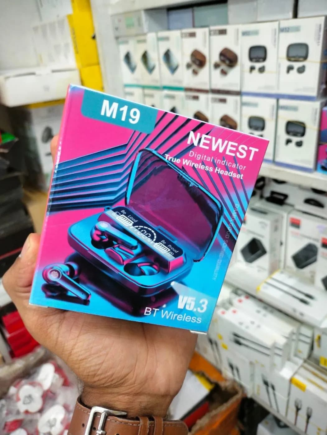 M19 TWS True Wireless Bluetooth Earbuds with Power Bank Case & LED Display by Shaon Fashion — buy online in Bangladesh M19 TWS True Wireless Bluetooth Earbuds with Power Bank Case & LED Display Accessories — Shaon Fashion Bangladesh