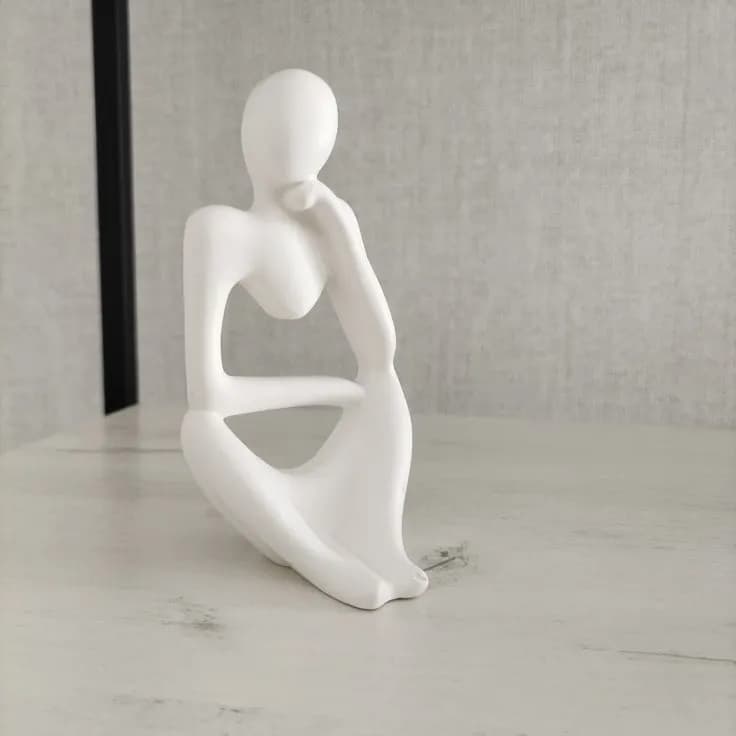 Abstract Thinker Figurine Decorative Gypsum Sculpture showpiece - for home decor (2-Piece Combo set) by Shaon Fashion — buy online in Bangladesh Abstract Thinker Figurine Decorative Gypsum Sculpture showpiece - for home decor (2-Piece Combo set) — Shaon Fashion Bangladesh