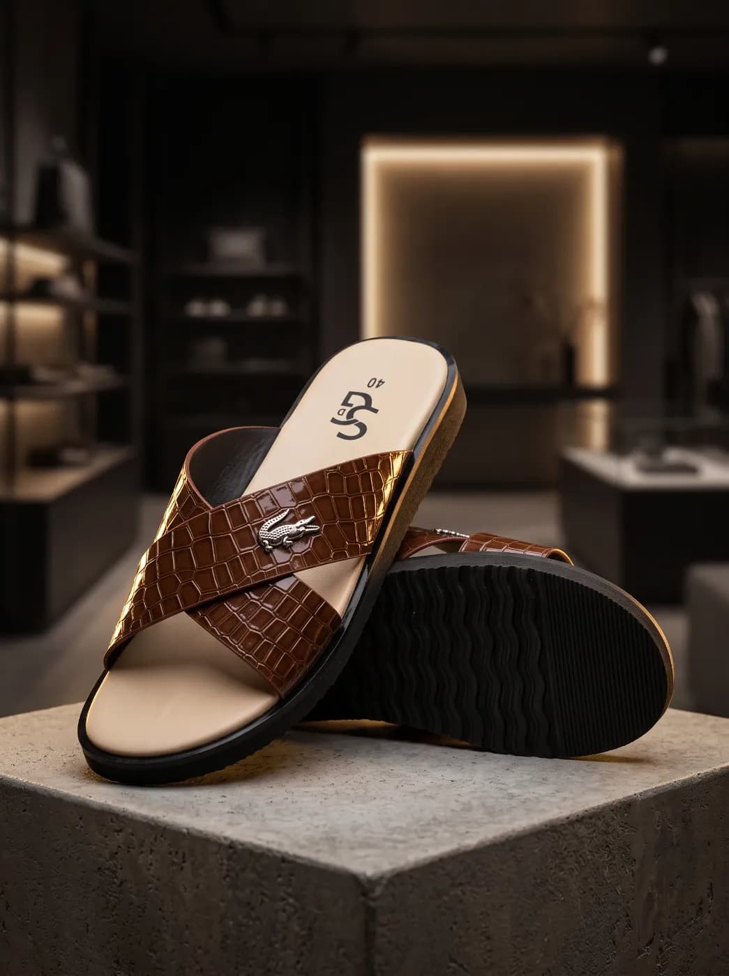 Louis Vuitton Custom Cross-Strap Slide Sandals. by Walk Avenue — buy online in Bangladesh Louis Vuitton Custom Cross-Strap Slide Sandals. — Walk Avenue Bangladesh