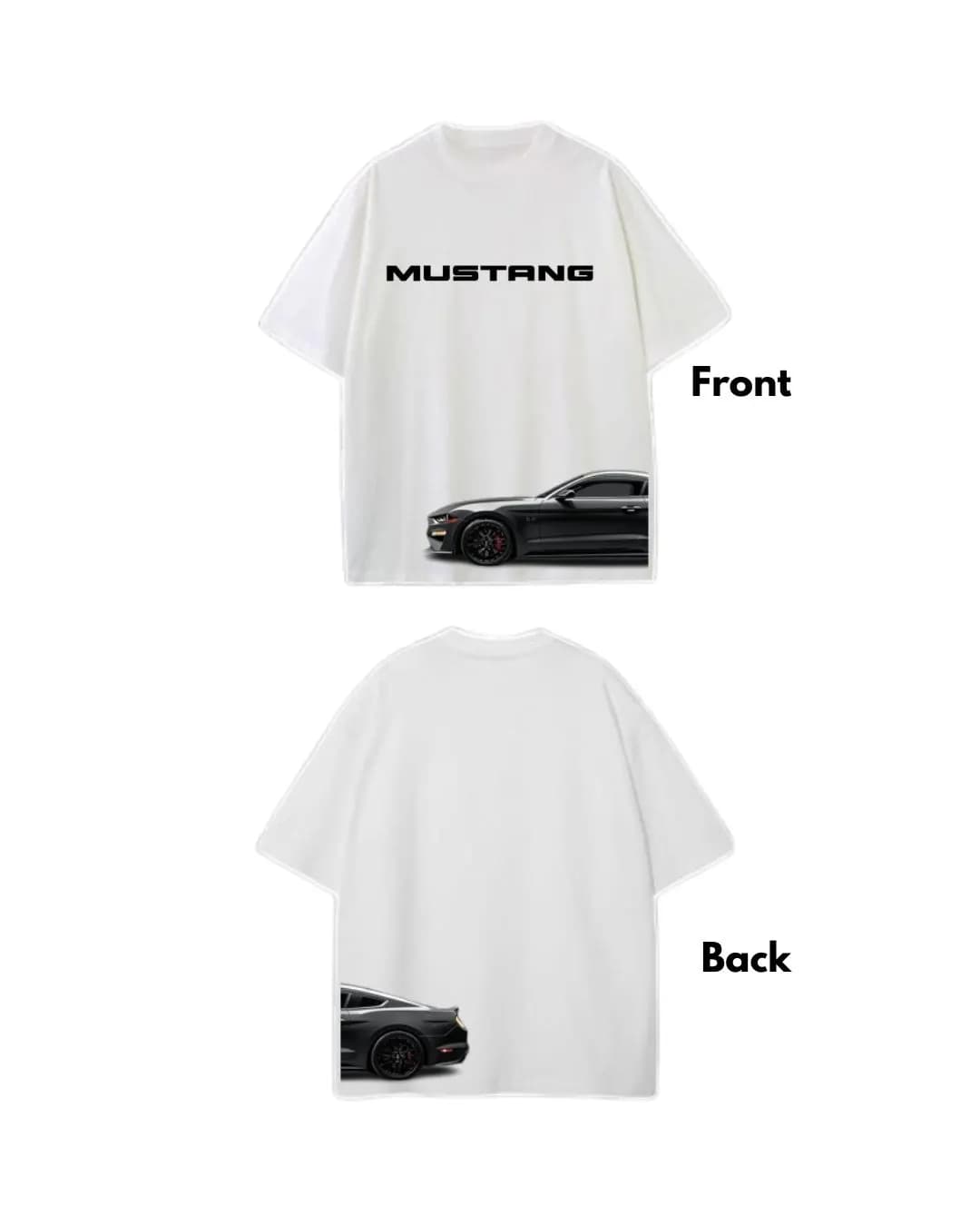 Mustang Performance Drop Shoulder T-Shirt | White by Adisom — buy online in Bangladesh Mustang Performance Drop Shoulder T-Shirt | White Men — Adisom Bangladesh