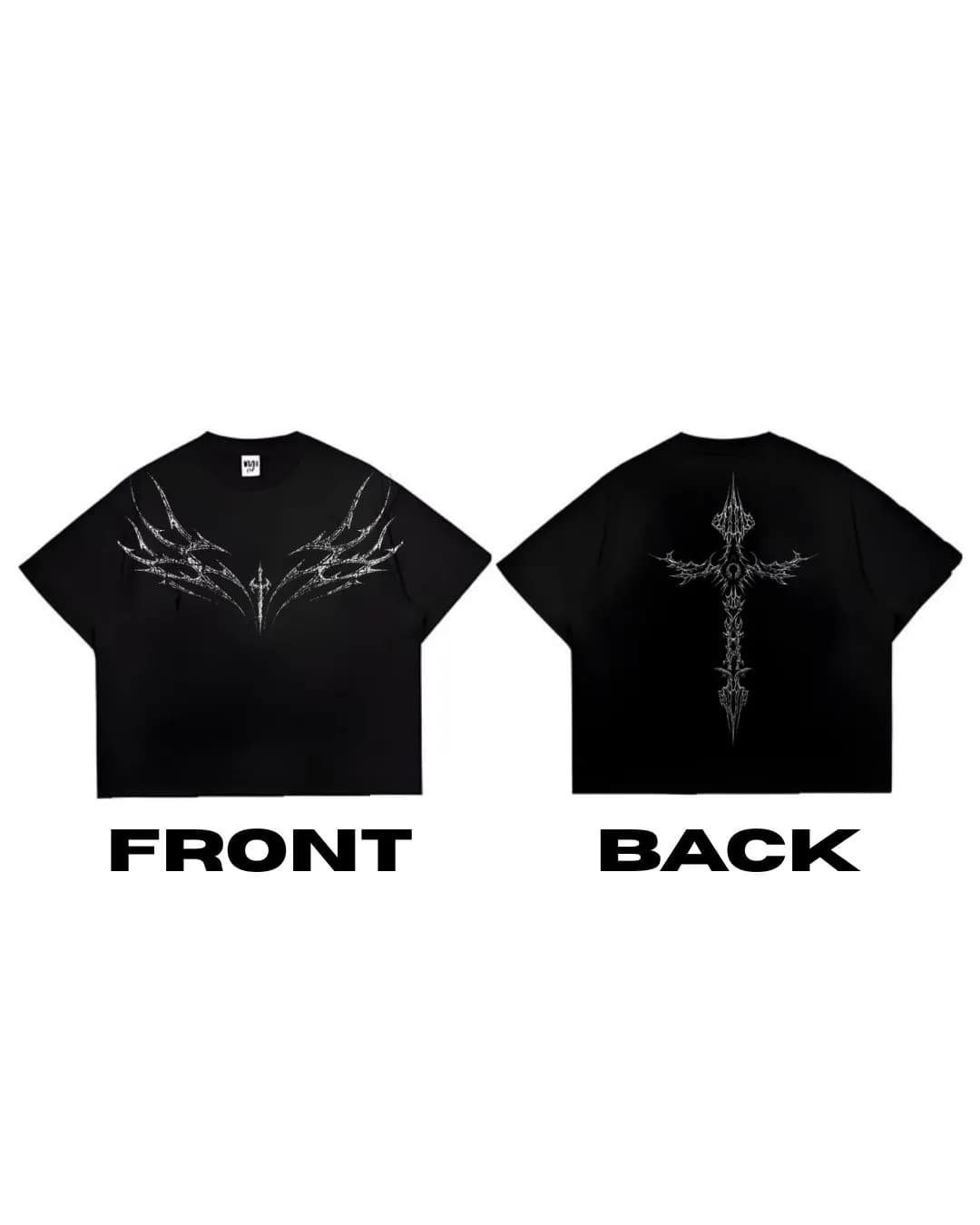 Dark Cross Gothic Drop Shoulder T-Shirt | Black Edition by Adisom — buy online in Bangladesh Dark Cross Gothic Drop Shoulder T-Shirt | Black Edition Men — Adisom Bangladesh