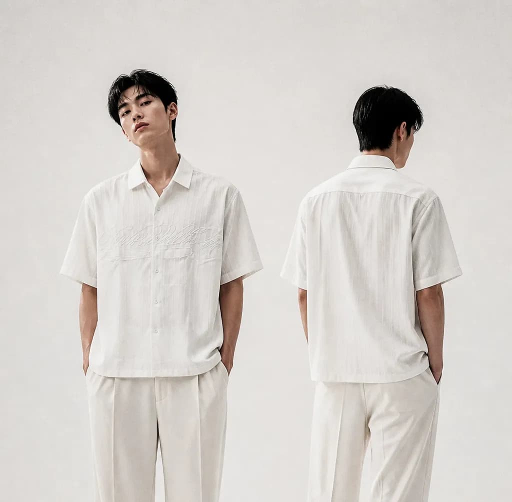 Premium China Fabric Boxy Fit Shirt | ADISOM by Adisom — buy online in Bangladesh Premium China Fabric Boxy Fit Shirt | ADISOM Men — Adisom Bangladesh