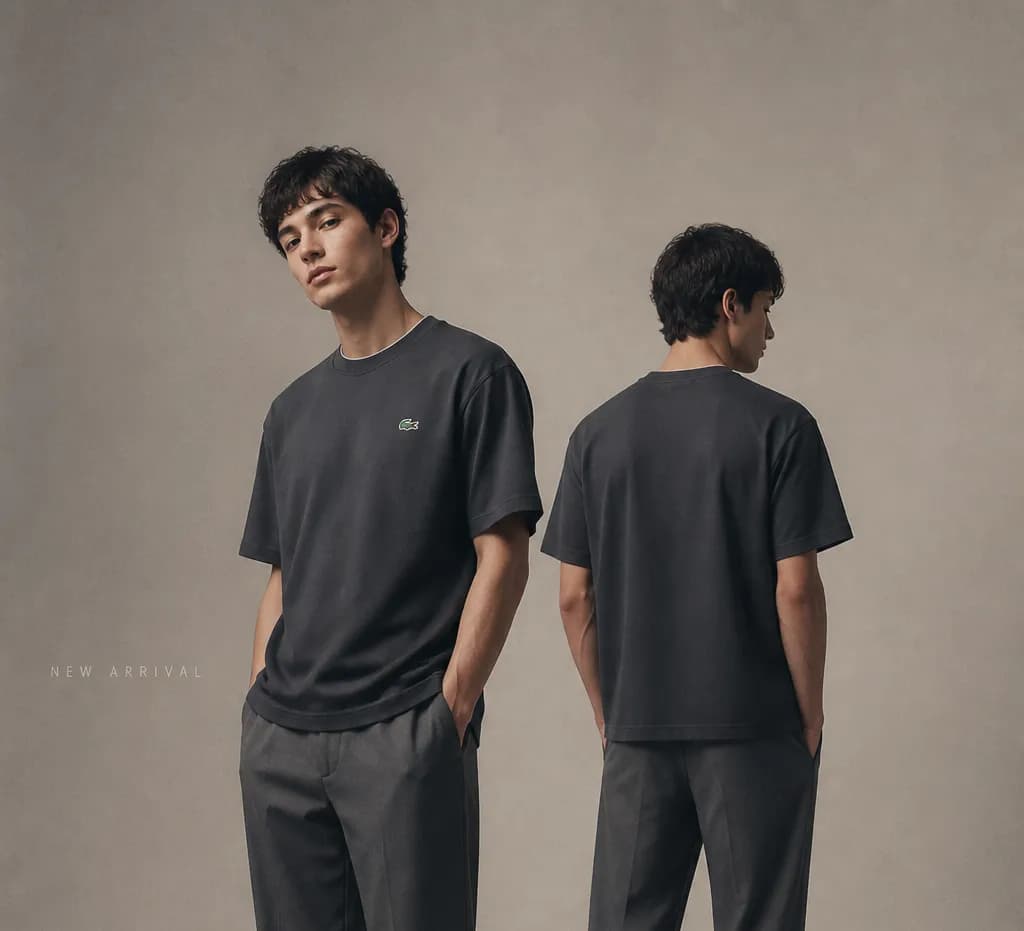 Lacoste Brand Interlock Fabric Basic T-Shirt | Black | ADISOM by Adisom — buy online in Bangladesh Lacoste Brand Interlock Fabric Basic T-Shirt | Black | ADISOM Men — Adisom Bangladesh