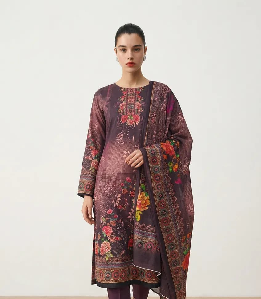 Zam Zam Traditional Elegance unstitched 3-Piece — ADISOM — Savageon Bangladesh
