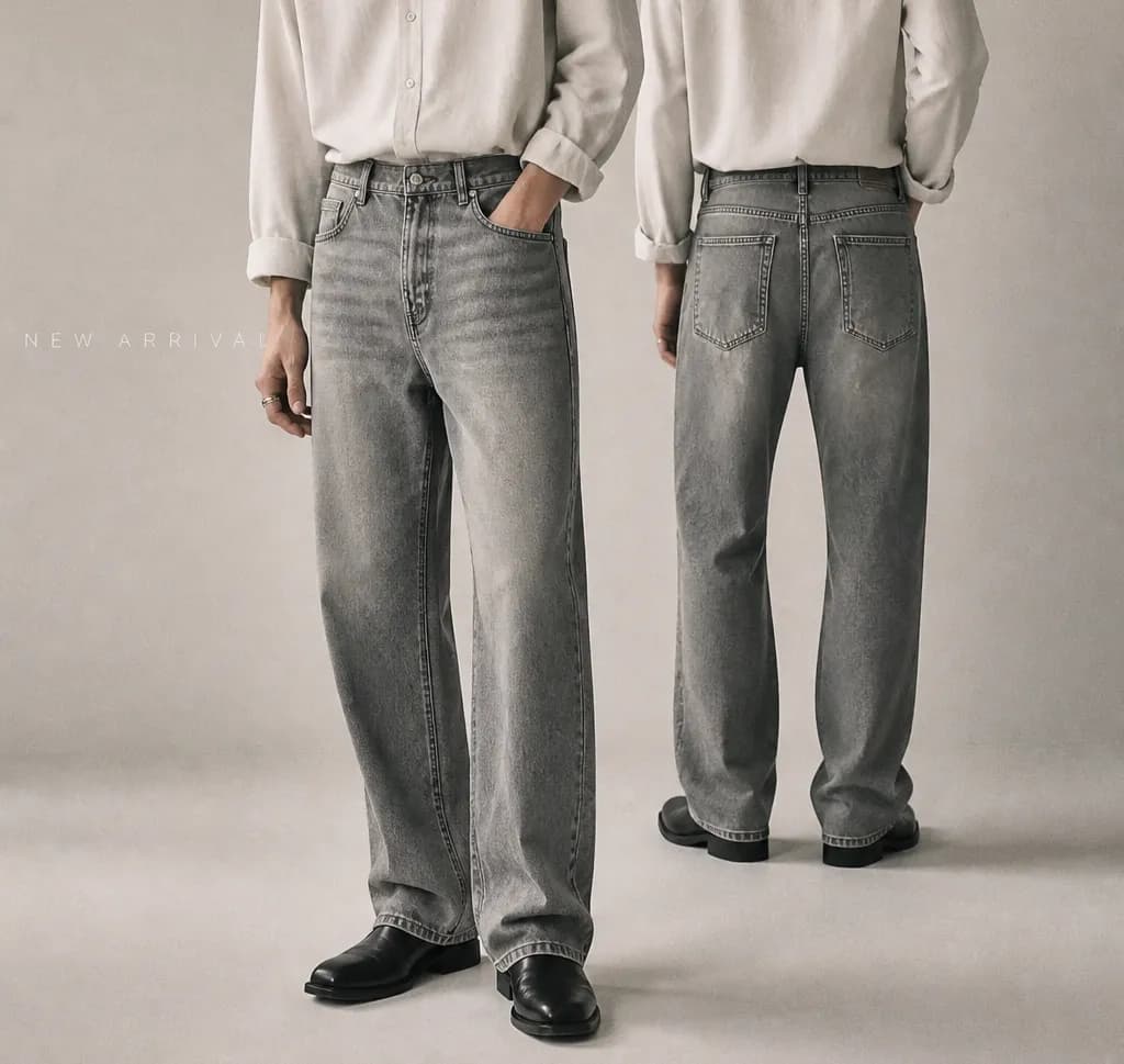Light Wash Baggy Jeans Pant | Relaxed Streetwear Fit — ADISOM by Adisom — buy online in Bangladesh Light Wash Baggy Jeans Pant | Relaxed Streetwear Fit — ADISOM — Adisom Bangladesh
