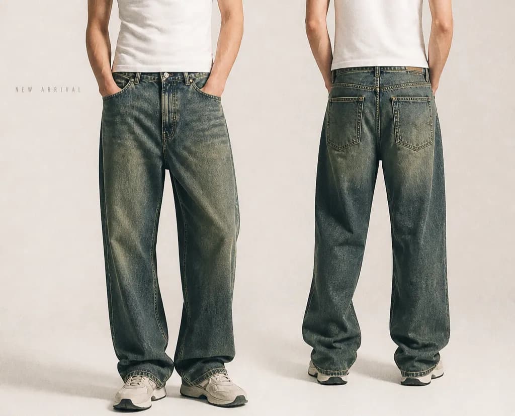 Dirty Wash Baggy Jeans Pant | Relaxed Streetwear Fit — ADISOM by Adisom — buy online in Bangladesh Dirty Wash Baggy Jeans Pant | Relaxed Streetwear Fit — ADISOM — Adisom Bangladesh