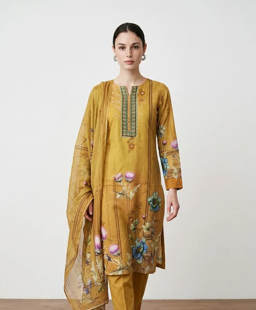 Insaf Classic Unstitched 3-Piece — ADISOM — Savageon Bangladesh